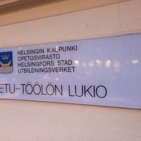 Photo taken at Etu-Töölön lukio by Jari L. on 1/13/2017