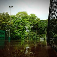 Photo taken at Tennis Courts @ Changi Beach Club by Eugene L. on 1/13/2013