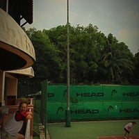 Photo taken at Tennis Courts @ Changi Beach Club by Eugene L. on 11/11/2012