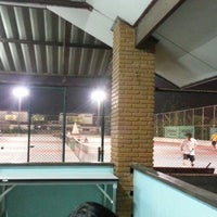 Photo taken at Tennis Court ภาณุรังสี by &amp;quot;Peyk&amp;quot; O. on 2/24/2013
