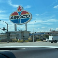 Photo taken at World&amp;#39;s Largest Amoco Sign by Kris L. on 8/25/2021