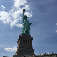 Photo taken at Statue of Liberty by Çağlar Ç. on 5/25/2015