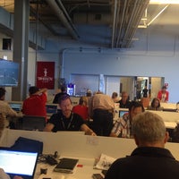 Photo taken at America&amp;#39;s Cup Media Center by Rachel K. on 9/25/2013