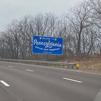 Photo taken at New Jersey / Pennsylvania State Line by Angel L. on 12/27/2021