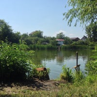 Photo taken at Русанівське озеро by Milana L. on 7/25/2015