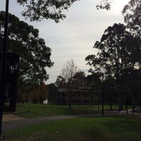Photo taken at Macquarie University Central Courtyard by Elle on 5/27/2014