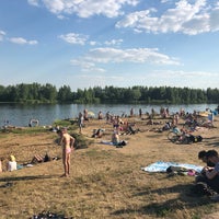 Photo taken at Пляж на озере Торфянка by Anton C. on 6/20/2019