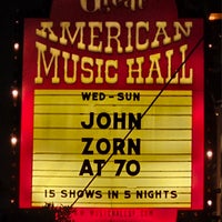 Снимок сделан в Great American Music Hall пользователем Brian M. 9/1/2023
