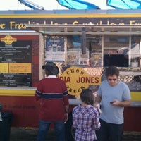 Photo taken at India Jones Chow Truck by Stephanie M. on 12/8/2012