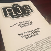 Photo taken at AJ&amp;#39;s NY Pizzeria of Topeka by Teresa H. on 4/2/2018