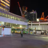 Photo taken at Shibuya Sta. East Exit Bus Terminal by tsuozai ＠. on 12/24/2022