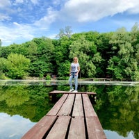 Photo taken at Верхній Голосіївський ставок by Alena V. on 5/9/2018