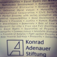 Photo taken at Konrad Adenauer Stiftung by Givi C. on 12/7/2013