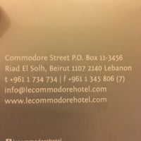 Foto scattata a Le Commodore Hotel da Meltem S. il 12/29/2017