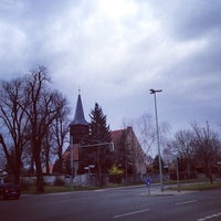 Photo taken at Dorfkirche Blankenfelde by Stephan G. on 3/21/2014