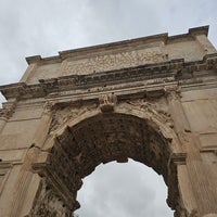 Photo taken at Arch of Titus by Alberto V. on 10/24/2023