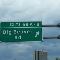 Photo taken at I-75 Exit 69, Big Beaver Road by Kate H. on 5/21/2013