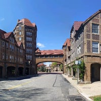 Photo taken at Flagpole Green - Forest Hills Gardens by Rory P. on 4/11/2020