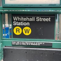 Photo taken at MTA Subway - Whitehall St (R/W) by Ted J B. on 6/11/2021