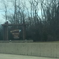 Photo taken at Welcome To Wisconsin Sign by Tiphanie M. on 1/22/2017