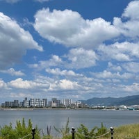 Photo taken at Gozenhama Park by yo3yo3yo3 y. on 7/27/2021