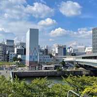 Photo taken at 大阪城京橋プロムナード by yo3yo3yo3 y. on 9/13/2022