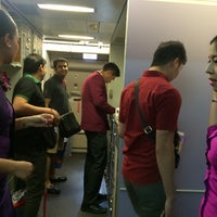 Photo taken at inside flight TG 668 to guangzho by LuThFy M. on 8/12/2014