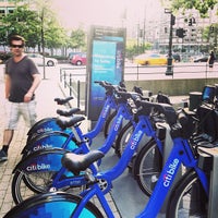 Photo taken at Citi Bike Station by Mary Elise Chavez on 6/1/2013