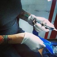 Photo taken at Scady Tattoo by Kristina N. on 11/17/2013