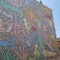 Photo taken at Murales di Keith Haring &amp;quot;Tuttomondo&amp;quot; by Oleg on 6/10/2023