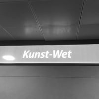 Photo taken at Kunst-Wet (MIVB) by Dirk V. on 4/13/2019