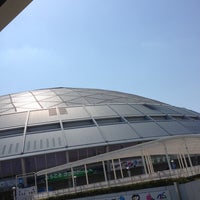 Photo taken at Vantelin Dome Nagoya by Yude t. on 4/13/2013