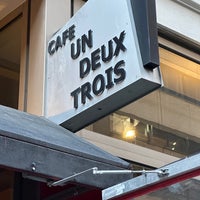 Photo taken at Cafe Un Deux Trois by Richard G. on 3/30/2023