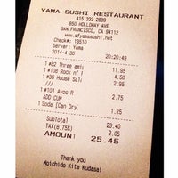 Photo taken at Yama Sushi by Priya P. on 5/1/2014