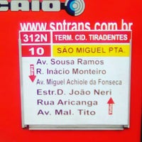 Photo taken at Estação São Miguel Paulista (CPTM) by Maílson A. on 1/20/2017