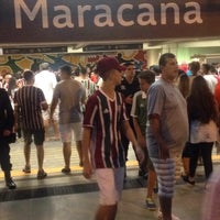 Photo taken at MetrôRio - Maracanã Subway Station by Nayara D. on 1/28/2017