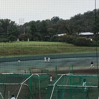 Photo taken at 明治大学 内海・島岡ボールパーク by fk_fk_7 on 9/28/2018