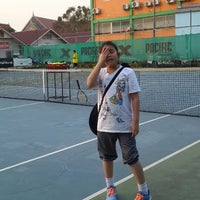 Photo taken at challange tennis court by Nada on 3/28/2014