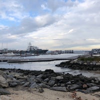 Photo taken at Pier 4 Beach by Mieke S. on 11/15/2021