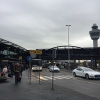 Photo taken at Busstation Schiphol by Canan H. on 11/23/2016