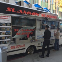 Photo taken at Slammin&amp;#39; Sliders Truck by Jessica O. on 7/3/2015