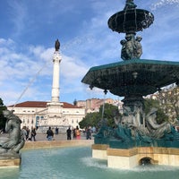 Photo taken at Rossio Square by Los F. on 11/9/2018