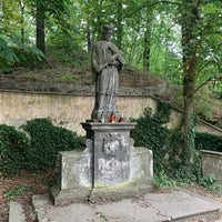 Photo taken at socha Sv. Jana Nepomuckého by Michal Z. on 7/7/2019