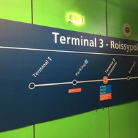 Photo taken at CDGVAL Terminal 3 – Roissypôle by Scott B. on 7/18/2017