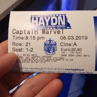 Photo taken at English Cinema Haydn by Ben L. on 3/8/2019