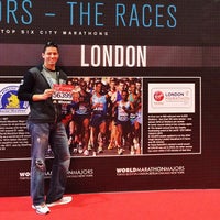 Photo taken at London Marathon Expo by Dan V. on 4/11/2014