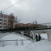 Photo taken at Пешеходный мост к Никольской башне by Oleg G. on 2/23/2017