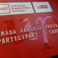 Photo taken at IDEC Universitat Pompeu Fabra by Amada S. on 8/9/2013