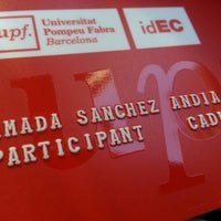 Photo taken at IDEC Universitat Pompeu Fabra by Amada S. on 8/8/2013