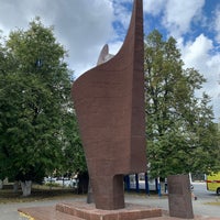 Photo taken at Памятник в честь 50-летия Великой Октябрьской революции by Алексей G. on 9/12/2021